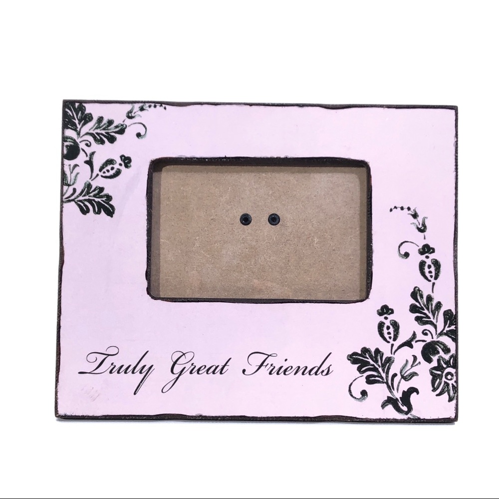 Sicura Italian Designs Truly Great Friends Pink Picture Frame 4x6 Photo